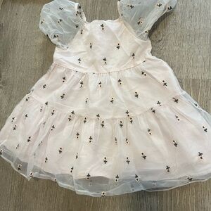 Zara floral organza dress 2-3T